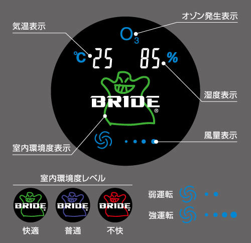 BRIDE Air Buster Portable Edition Black FOR  BR24HF