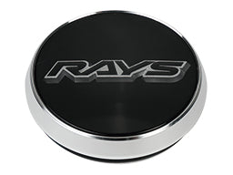 RAYS VOLK RACING WHEEL ATTACHED CENTER CAP NO.2 VR CAP MODEL-04 BK-CHROME (O-RING) FOR  6100054700100