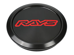 RAYS VOLK RACING WHEEL ATTACHED CENTER CAP NO.5 VR CAP MODEL-01 LOW BK-RD (O-RING) FOR  6100055100100