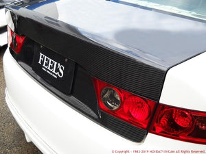 FEEL'S HONDA TWINCAM SPORTS TRUNK EURO TWILL WEAVE CARBON FOR HONDA ACCORD CL7 EURO R Feels-00119