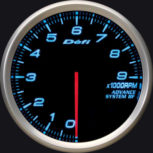 Defi Gauge Meter Advance BF Tachometer (0 to 9000RPM) 80mm Blue  DF10903