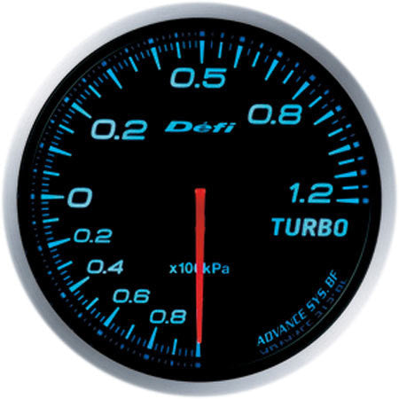 Defi Gauge Meter Advance BF Turbo Boost Meter (-100kPa to +120kPa) 60mm Blue  DF10003