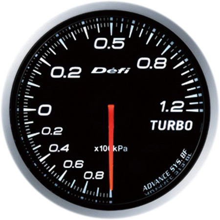 Defi Gauge Meter Advance BF Turbo Boost Meter (-100kPa to +120kPa) 60mm White  DF10001