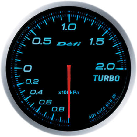 Defi Gauge Meter Advance BF Turbo Boost Meter (-100kPa to +200kPa) 60mm Blue  DF09903
