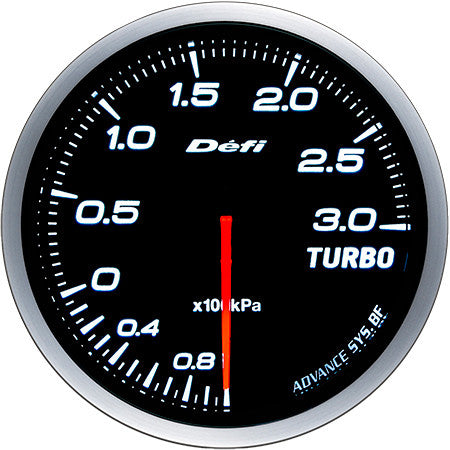 Defi Gauge Meter Advance BF Turbo Boost Meter (-100kPa to +300kPa) 60mm White  DF14701
