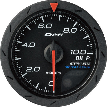 Defi Gauge Meter Advance CR Oil Pressure Meter (0kPa to 1000kPa)  52mm Black  DF08102