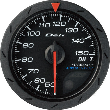 Defi Gauge Meter Advance CR Oil Temperature Meter (50 to 150 degrees C)  52mm Black  DF08302