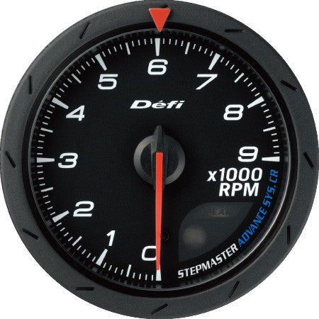 Defi Gauge Meter Advance CR Tachometer (0 to 9000RPM)  60mm Black  DF09404