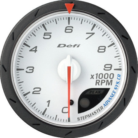 Defi Gauge Meter Advance CR Tachometer (0 to 9000RPM)  60mm White  DF09403