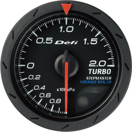 Defi Gauge Meter Advance CR Turbo Boost Meter (-100kPa to +200kPa)  52mm Black  DF07802