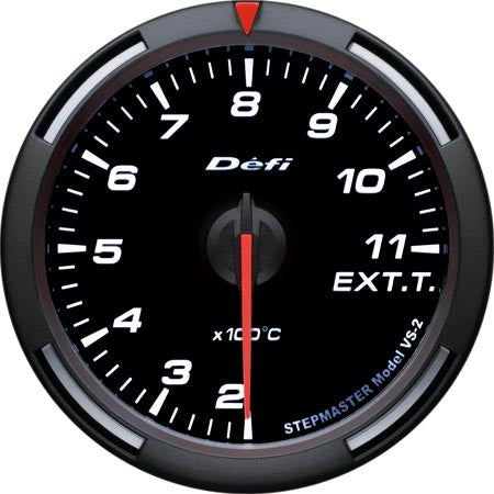 Defi Racer Gauge Exhaust Temperature Meter (200 to 1100 degrees C) 60mm White  DF11806