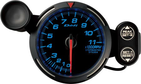 Defi Racer Gauge Tachometer (0 to 11000RPM) 80mm Blue  DF12101