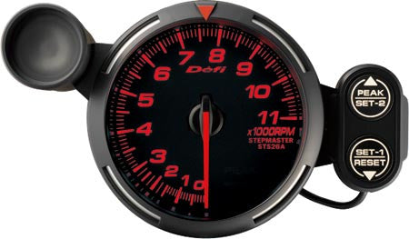 Defi Racer Gauge Tachometer (0 to 11000RPM) 80mm Red  DF12102