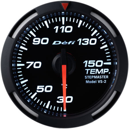 Defi Racer Gauge Temperature Meter (Oil/Water Temperature) (30 to 150 degrees C) 52mm White  DF06706