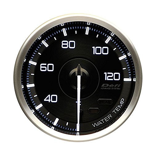 Defi Gauge Meter Advance A1 Water Temperature Meter (20 to 120 degrees C) W/O Sensor  60mm  DF15302