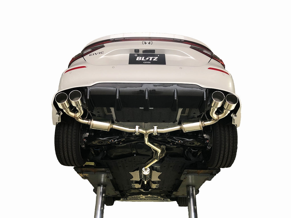 FEK様 BLITZ NUR-SPEC CUSTOM EDITION EXHAUST SYSTEM VS FOR HONDA CIVIC