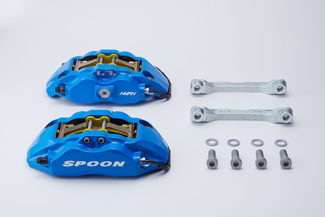 SPOONSPORTS MONOCOQUE CALIPER SET(パッド付) Spoon Sports 6POT Full Monocoque Caliper Set - Honda Civic FK7