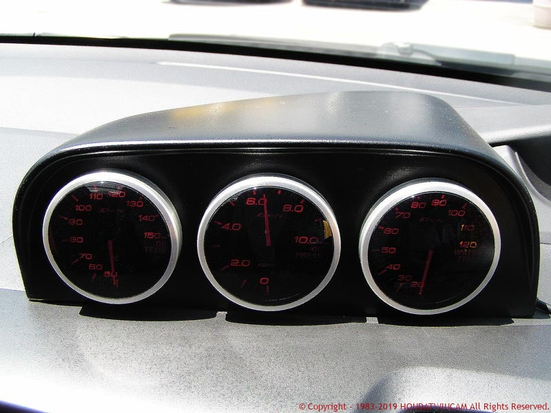 FEEL'S HONDA TWINCAM ADDITIONAL INSTRUMENT PANEL HOOD FOR HONDA CIVIC FD2 TypeR Feels-00225