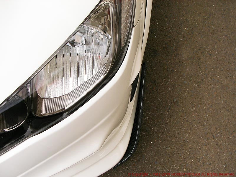 FEEL'S HONDA TWINCAM CARBON FRONT BUMPER SIDE FINS FOR HONDA CIVIC