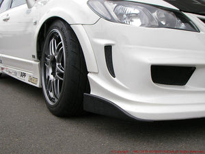 FEEL'S HONDA TWINCAM CARBON FRONT BUMPER SIDE FINS FOR HONDA CIVIC FD2 TypeR Feels-00272