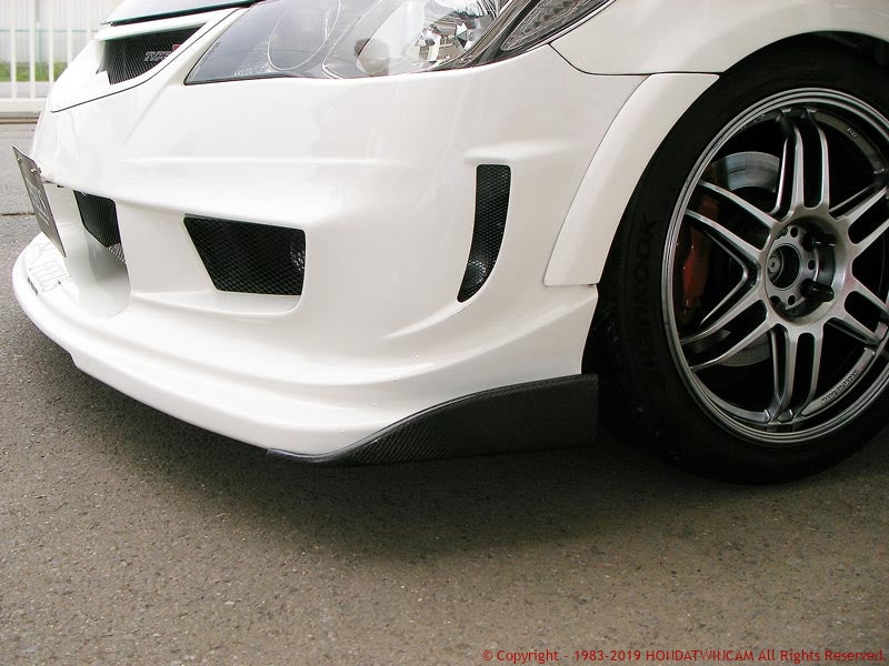 FEEL'S HONDA TWINCAM CARBON FRONT BUMPER SIDE FINS FOR HONDA CIVIC