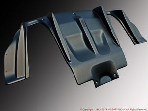 FEEL'S HONDA TWINCAM REAR DIFFUSER PANEL FOR LEFT AND RIGHT W OUT MUFFLER TWILL CARBON FOR HONDA CIVIC FD2 TypeR Feels-00313