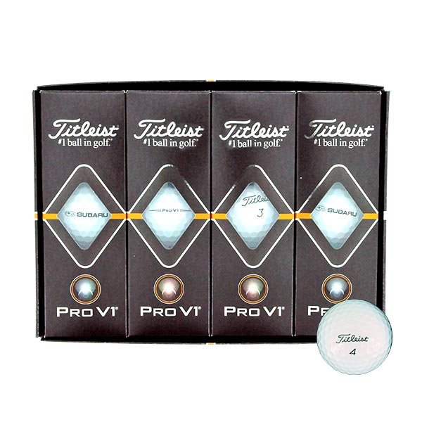 SUBARU GOLF BALL / TITLEIST PRO V1 (1 DOZEN) YELLOW For FHAJ19002701