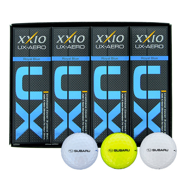 SUBARU GOLF BALL XXIO UX-AERO 1 DOZEN YELLOW OUTDOOR & SPORTS GOODS   FHDL16038002