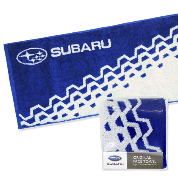 SUBARU IMABARI HEXAGON PATTERN FACE TOWEL (WHITE LOGO) WHITE LOGO For FHIZ19003402