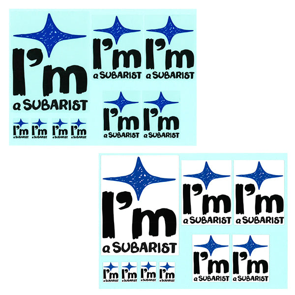 SUBARU I'M A SUBARIST STICKER TRANSPARENT STICKER GOODS   FHTR16024001