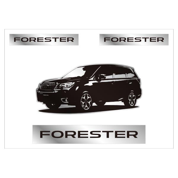 SUBARU STICKER FORESTER  STICKER GOODS   FHTR17076009