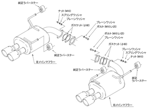 HKS LEGAMAX PREMIUM EXHAUST FOR SUBARU WRX S4 VBH FA24 31021-AF025