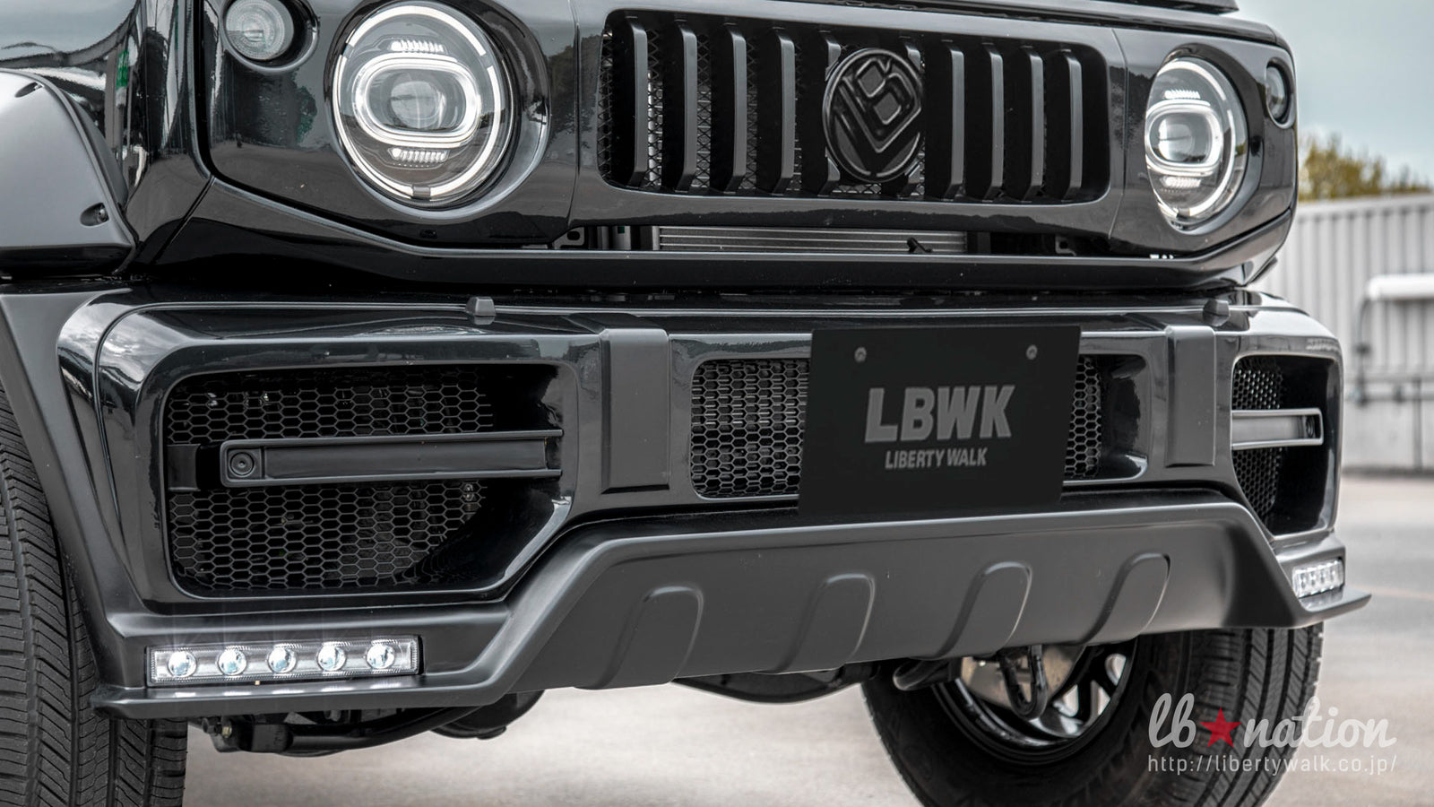 LIBERTY WALK LB★NATION G MINI WORKS TYPE 2 FRONT BUMPER FRP FOR SUZUKI JIMNY LIBERTY-WALK-00004