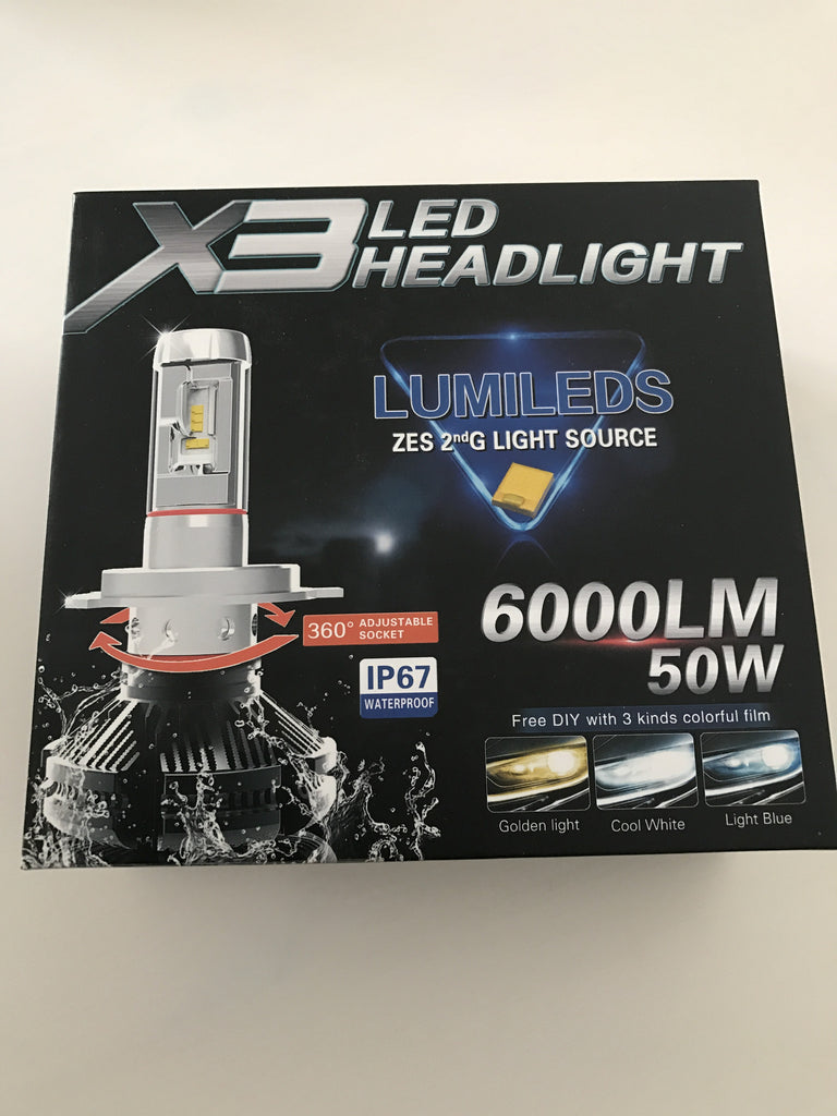 6000LM 50W X3 LED Headlight for GSA/ACA33W Vanguard RAV4 HB4(9006)