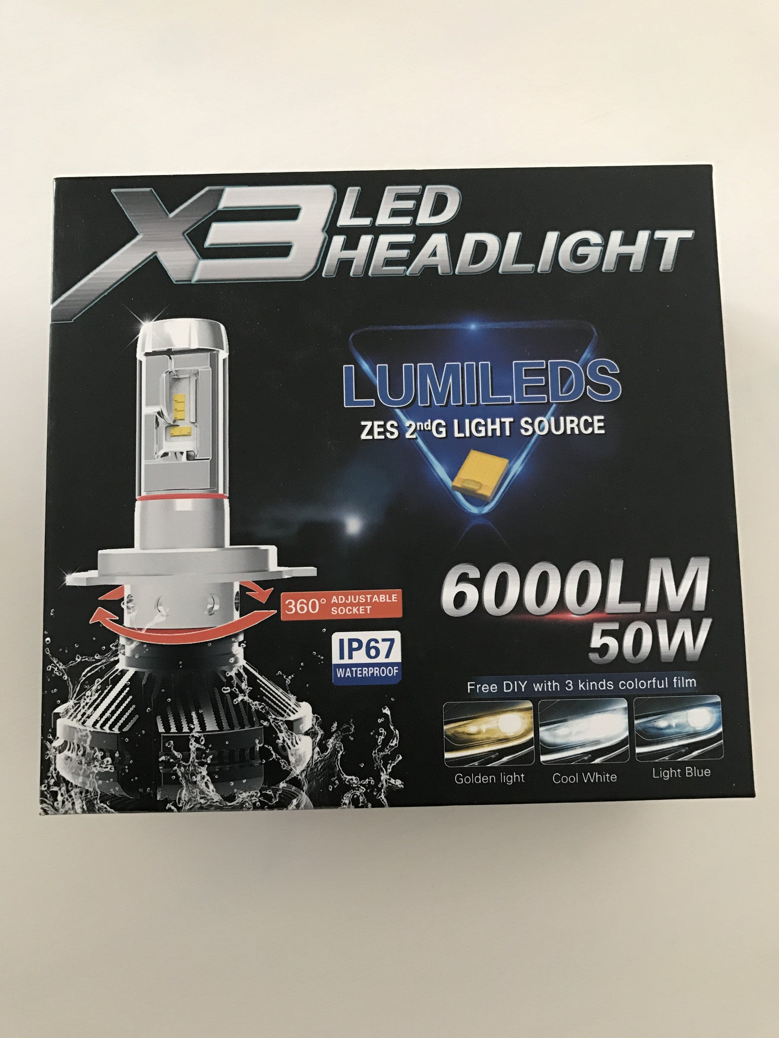 6000LM 50W X3 LED Headlight for GSA/ACA33W Vanguard RAV4 HB4(9006)