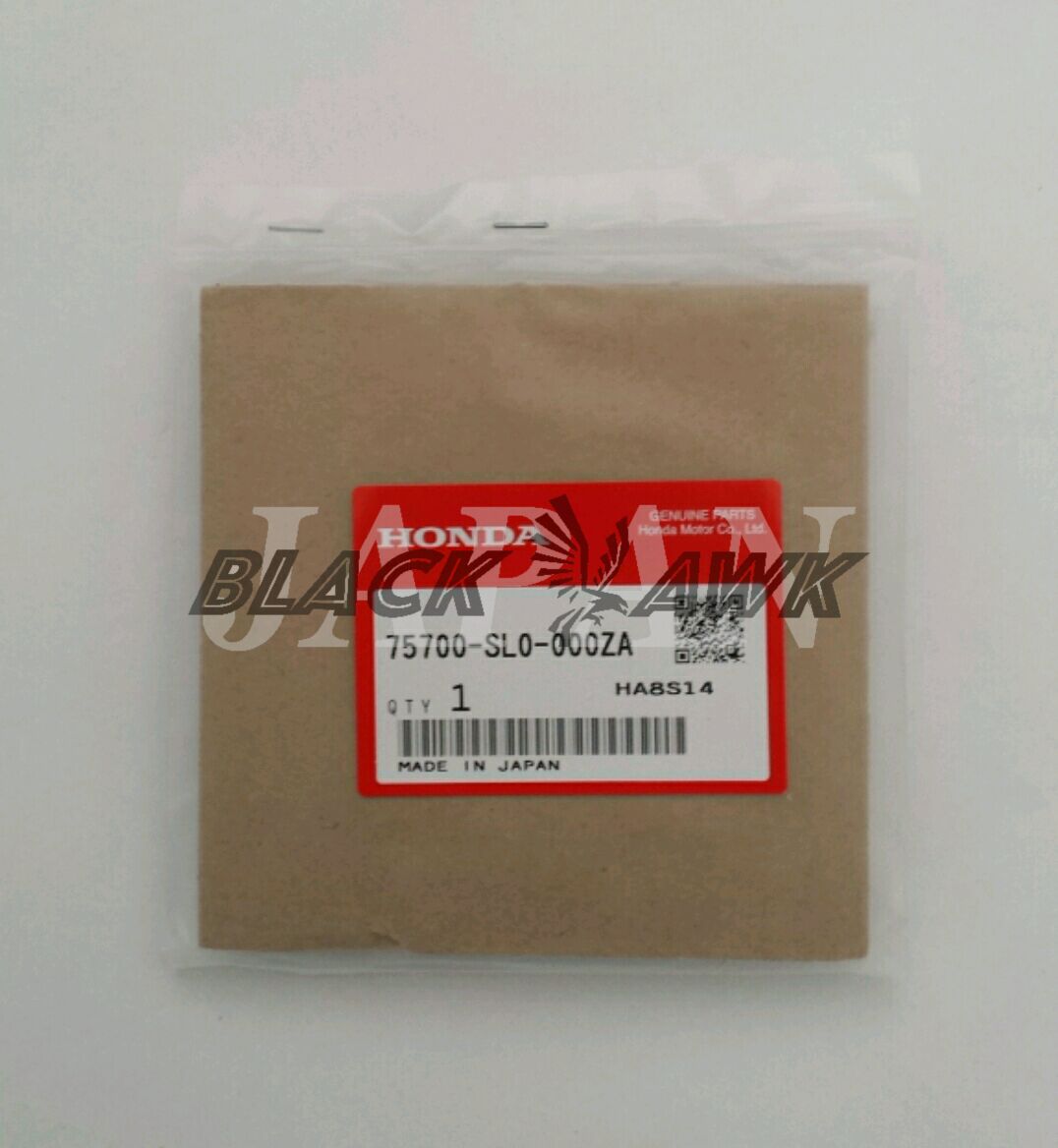 OEM HONDA 75700SL0000ZA EMBLEM, FR. (H) *R77* 75700-SL0-000ZA