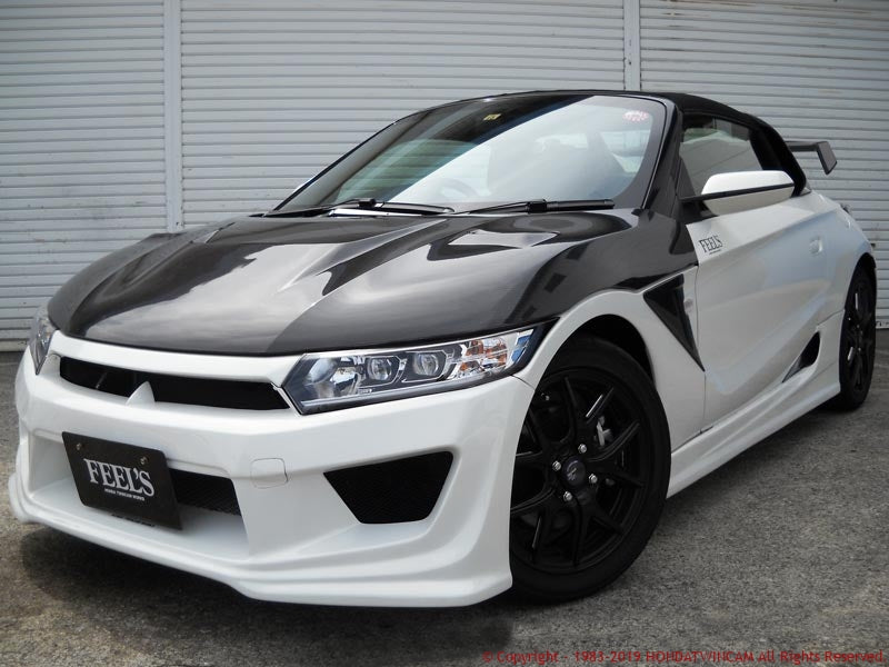 FEEL'S HONDA TWINCAM LIGHTWEIGHT BONNET (WITH AIR DUCT) TWILL WEAVE CARBON FOR HONDA S660 JW5 Feels-00802