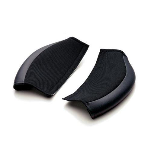 BRIDE PROTECT PAD SET FOR KNEE (FOR STRADIA SERIES) HIGH-CLASS SOFT LEATHER + FABRIC BLACK K07APO