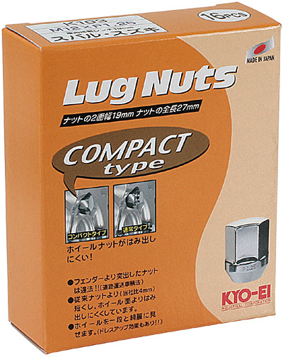 KYO-EI LUG NUT COMPACT TYPE 16PCS M12xP1.25 K103-16P