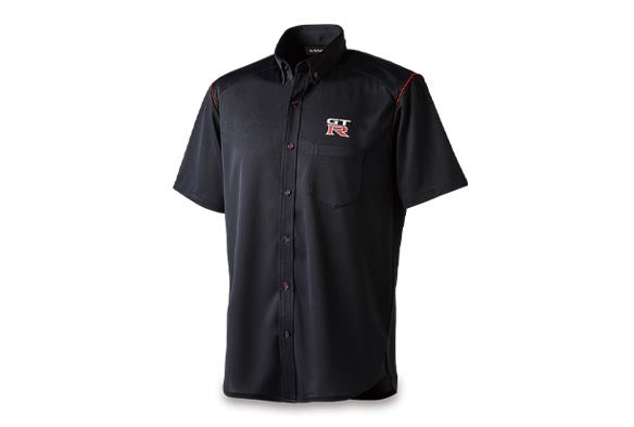 NISSAN GT-R BUTTON DOWN DRY SHIRT BLACK LL For KWA0103M04