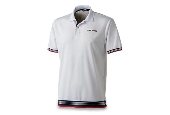 NISSAN BASIC RIB POLO SHIRT WHITE L For KWA0150M13WT