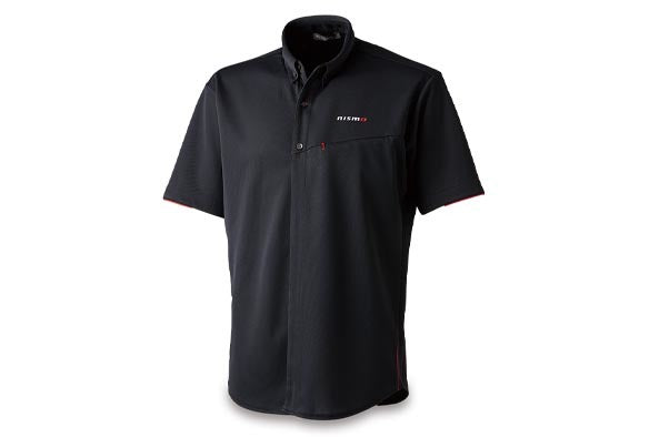 NISSAN PREMIUM CARBON BUTTON DRY SHIRT BLACK L For KWA0150M33BK