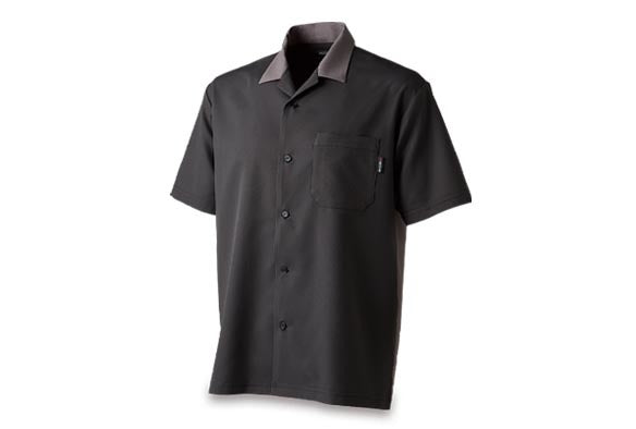 NISSAN PREMIUM OPEN COLOR SHIRT BLACK S For KWA0150M41BK