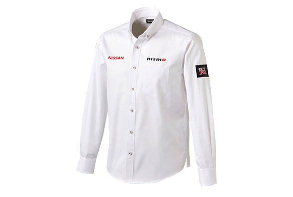 NISSAN REPLICA BUTTON-DOWN SHIRT LONG SLEEVE LL FASHION GOODS   KWA0160L34WT