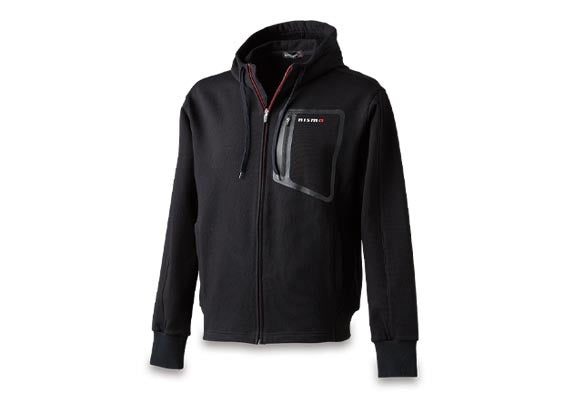NISSAN BASIC ZIP UP HOODIE BLACK 3L For KWA0450M09BK