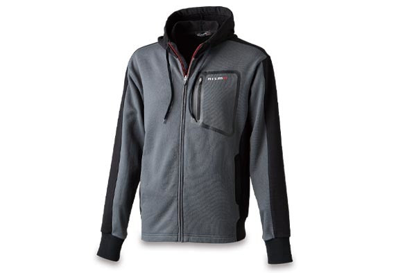 NISSAN BASIC ZIP UP HOODIE GRAY LL For KWA0450M04GY
