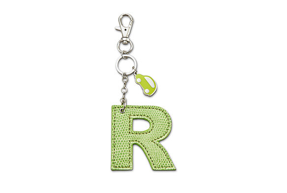 NISSAN INITIAL WITH CHARM KEY RING R GREEN  GOODS GOODS   KWA1000D00RR