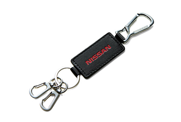 NISSAN CARABINER LEATHER KEY CHAIN  GOODS GOODS   KWA1000L30BK