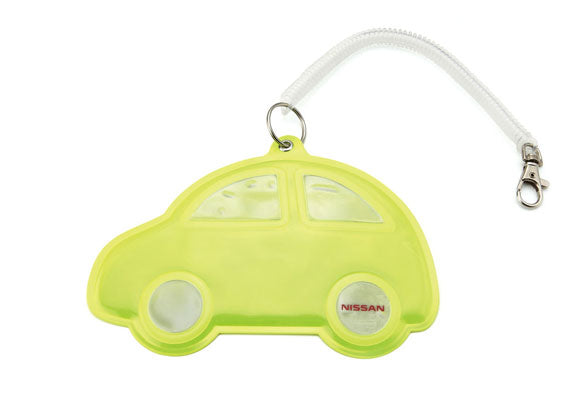 NISSAN REFLECTIVE PASS CASE CAR GREEN  HOBBY GOODS   KWA1300C10GR