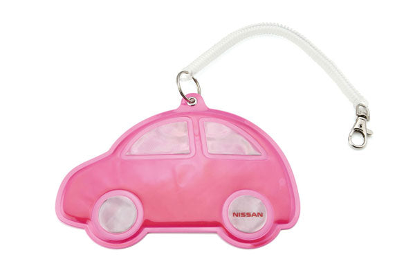 NISSAN REFLECTIVE PASS CASE CAR PINK  HOBBY GOODS   KWA1300C10PK